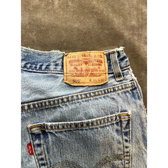 Levi's 505 Jeans Mens Size 36x30 Regular Fit Straight Leg Blue Denim Mexico‎ Vtg - Picture 6 of 7